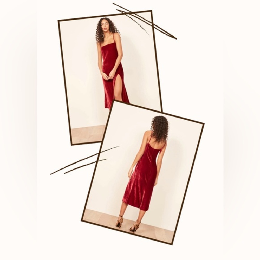 🆕 Reformation: Ariana Dress in Crimson in Medium